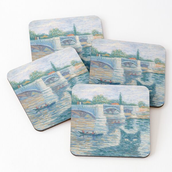 Item preview, The Cat in the Seine Reflection designed and sold by Ocelot-T.