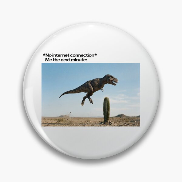 Item preview, Dinosaur Jumping on a Cactus designed and sold by HeyyItsNikki.