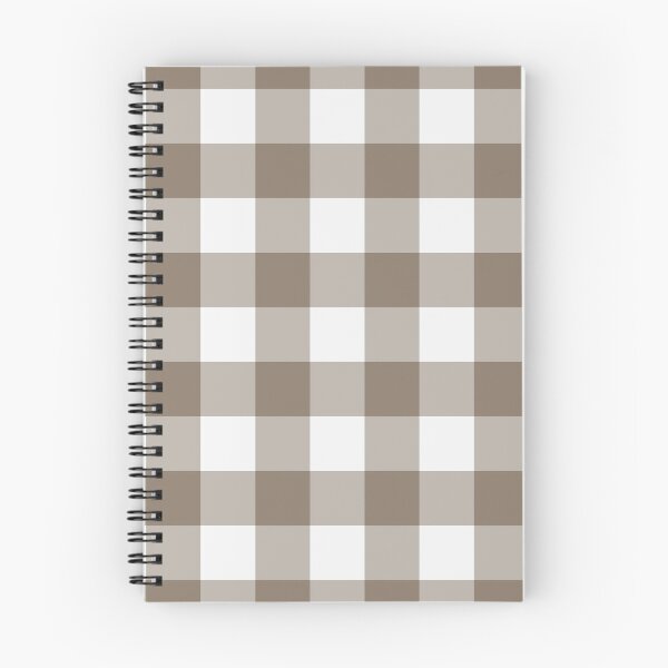 Item preview, White And Taupe Gingham Pattern designed and sold by pattern-archive.
