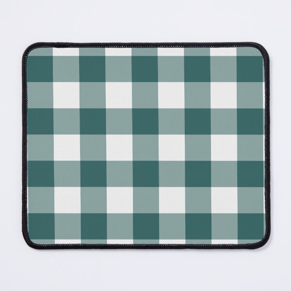 Item preview, White And Teal Gingham Pattern designed and sold by pattern-archive.