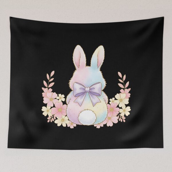 Item preview, Girls Easter Bunny Face Pink Easter designed and sold by OlakunleOloroz.