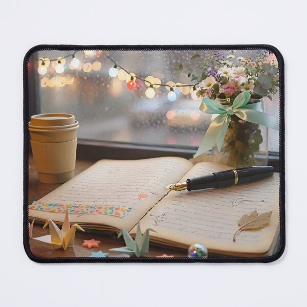 Item preview, Rainy Day Journaling & Fountain Pen designed and sold by Wonderful World of Whimsy.