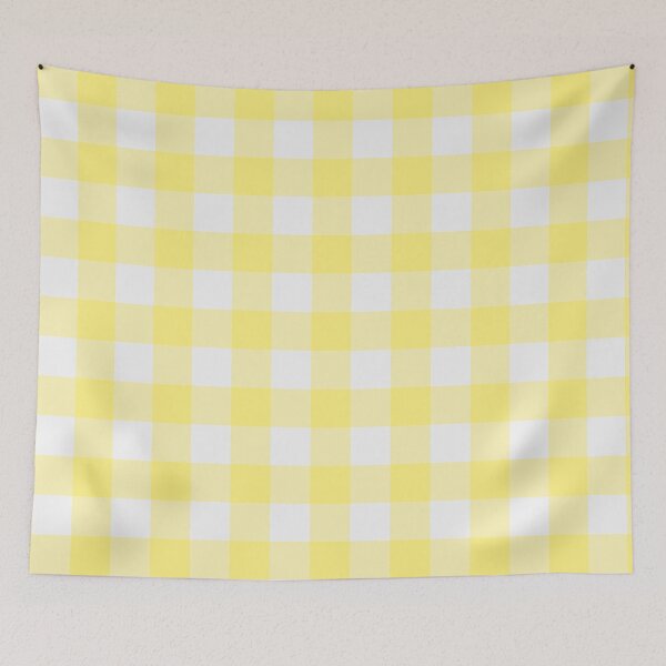 Item preview, White And Yellow Gingham Pattern designed and sold by pattern-archive.