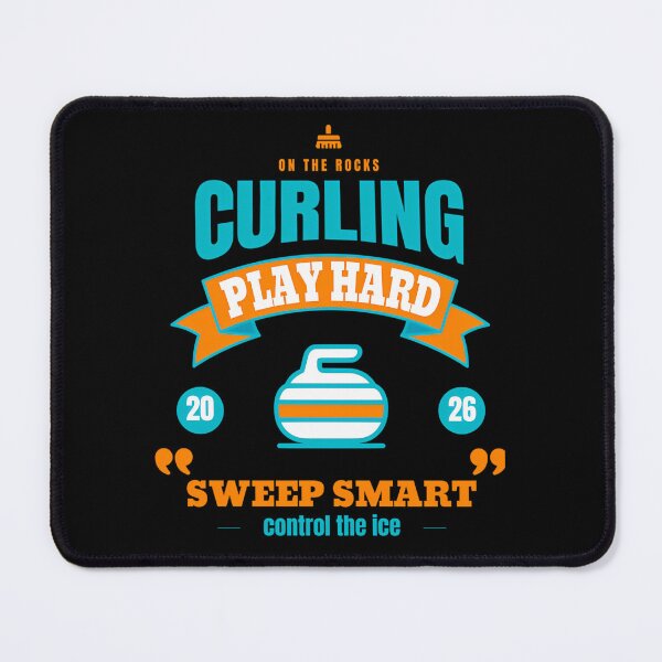 Item preview, Curling- Play Hard -Sweep Smart - Control The Ice - designed and sold by Manisha Mandal.
