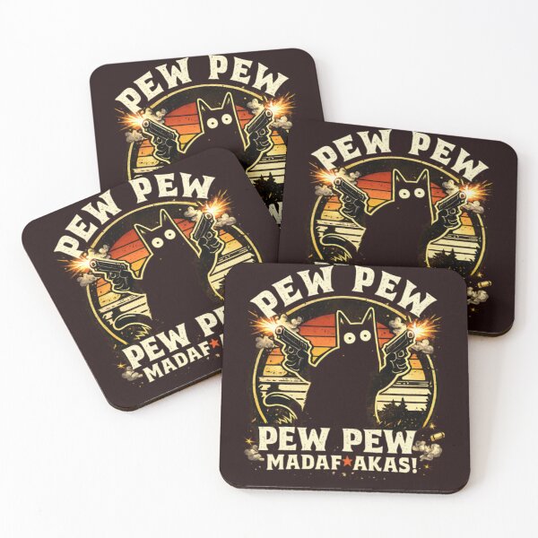 Item preview, Funny Cat Butt Pew Pew Vintage Sunset Retro Graphic designed and sold by CatLovers Studio.