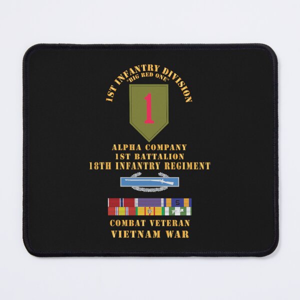 Item preview, Army - Vietnam Combat Infantry Veteran - Alpha Co, 1st Bn 18th Inf, 1st Inf Div w BS, PH, 5X AM - VN SVC X 300 designed and sold by Military Insignia Products.
