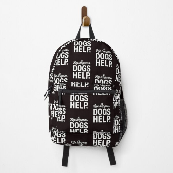 Item preview, Life Happens Dogs Help – Funny Dog Lover Dog Owner Quote designed and sold by Redgiant87x.