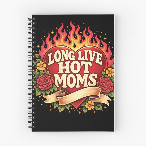 Item preview, Long Live Hot Moms Flaming Heart designed and sold by JoyBoyStudio1.