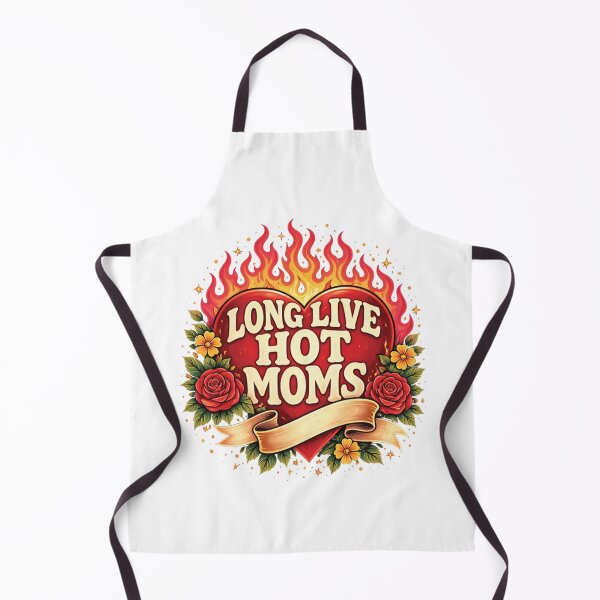 Item preview, Long Live Hot Moms Flaming Heart designed and sold by JoyBoyStudio1.