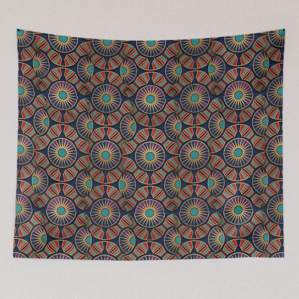 Item preview, Ancient Egyptian Sun Disk and Lotus Relief Pattern designed and sold by DGtaLrtcom.