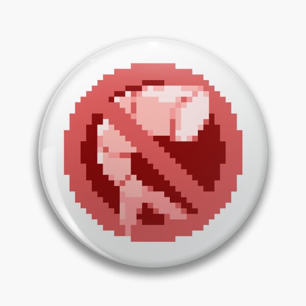 Item preview, No Shrimp Warning Pixel Art designed and sold by Chiptroid.