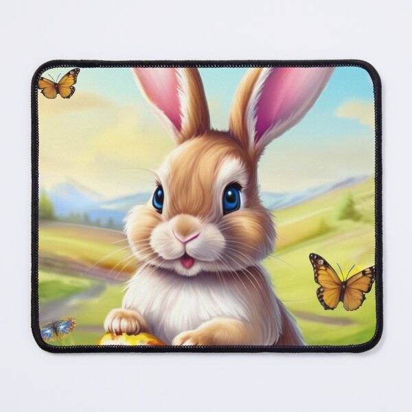 Item preview, Cute Easter bunny in a landscape designed and sold by HA-Design-Kunst.