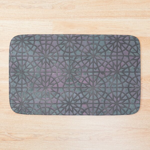 Item preview, Hand Painted Blue and Pink Stained-Glass Pattern designed and sold by Zab Butler Design.