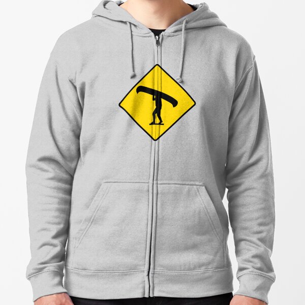 Canoe / Portage Symbol Zipped Hoodie