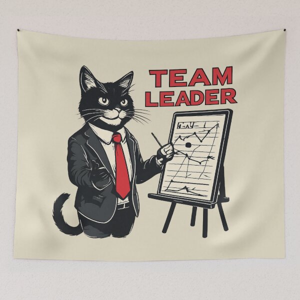 Item preview, Team Leader Cat – Running the Meeting designed and sold by Artiviose.