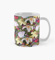 Flowers gone WILD! All kinds BLACK! Mug