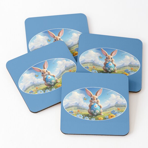 Item preview, Cute Easter bunny in a landscape designed and sold by HA-Design-Kunst.