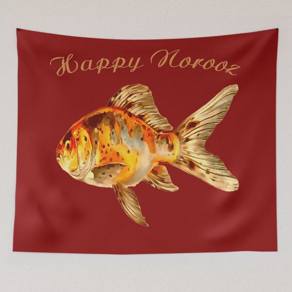 Item preview, Amber Grace Happy Norooz Goldfish designed and sold by taiche.