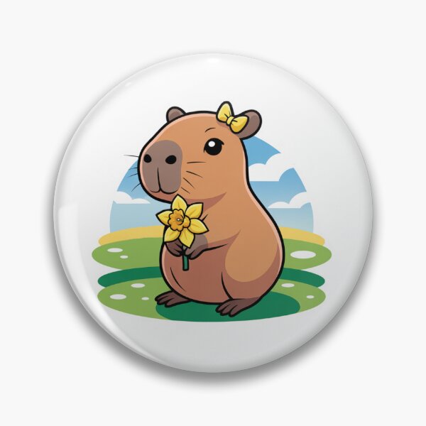Item preview, Spring Capybara - daffodil designed and sold by JancaMo.
