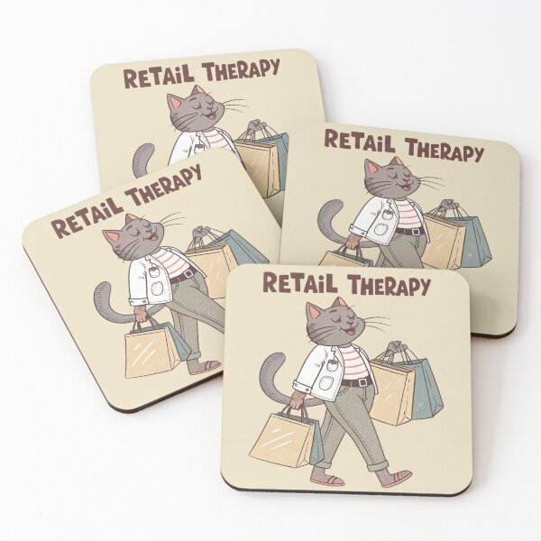 Item preview, Retail Therapy Cat – Shopping Mode On designed and sold by Artiviose.