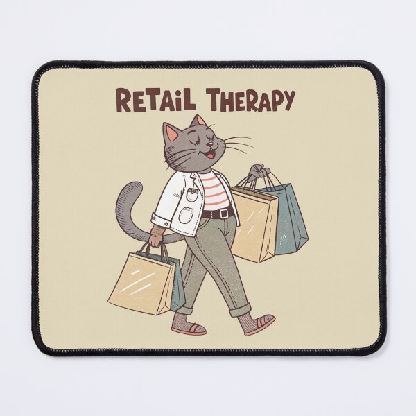 Item preview, Retail Therapy Cat – Shopping Mode On designed and sold by Artiviose.