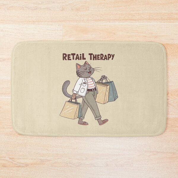 Item preview, Retail Therapy Cat – Shopping Mode On designed and sold by Artiviose.