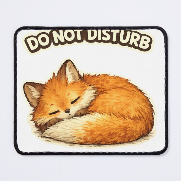Item preview, Do Not Disturb Sleeping Fox – Cute Introvert Mood Animal Design designed and sold by BabyStark.