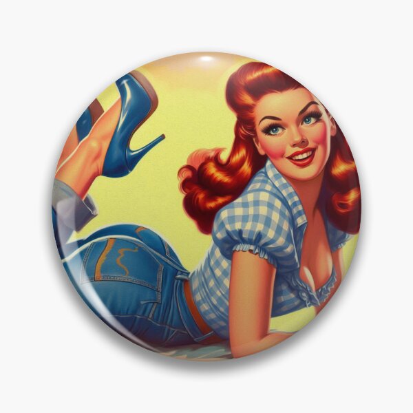 Item preview, Cute Vintage Pin Up Girl designed and sold by PulpVintage.