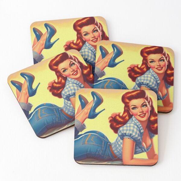 Item preview, Cute Vintage Pin Up Girl designed and sold by PulpVintage.