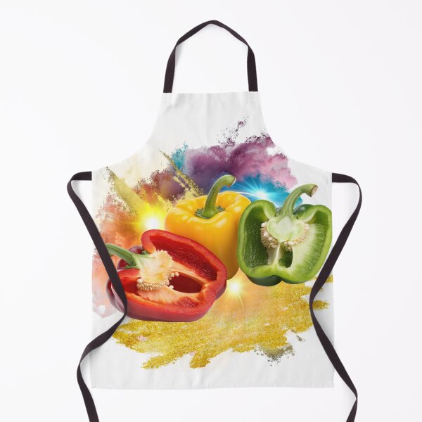 Item preview, Color Burst Bell Peppers – Vibrant Pop Art Vegetable Illustration designed and sold by ChenEngEng.