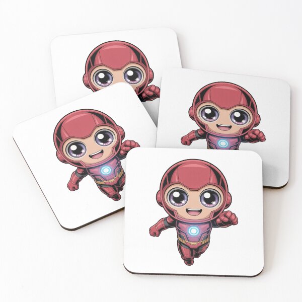 Item preview, Cute Tech Armor Hero – Kawaii Chibi Futuristic Warrior designed and sold by Dospart.