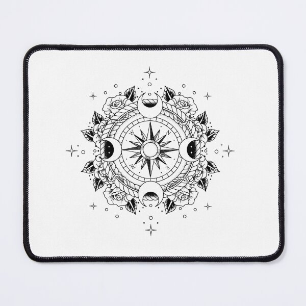 Item preview, Moon Phase Compass designed and sold by theAbyssalInk.
