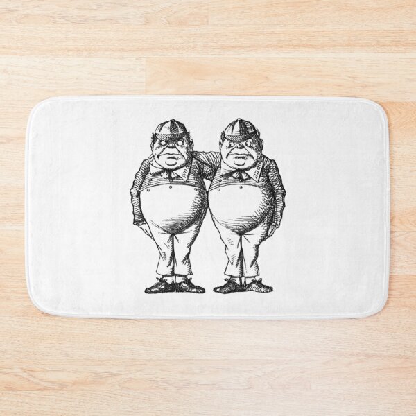 Item preview, Tweedledee and Tweedledum Vintage Storybook Illustration Classic Alice in Wonderland Characters for Literature Fans designed and sold by RickE.