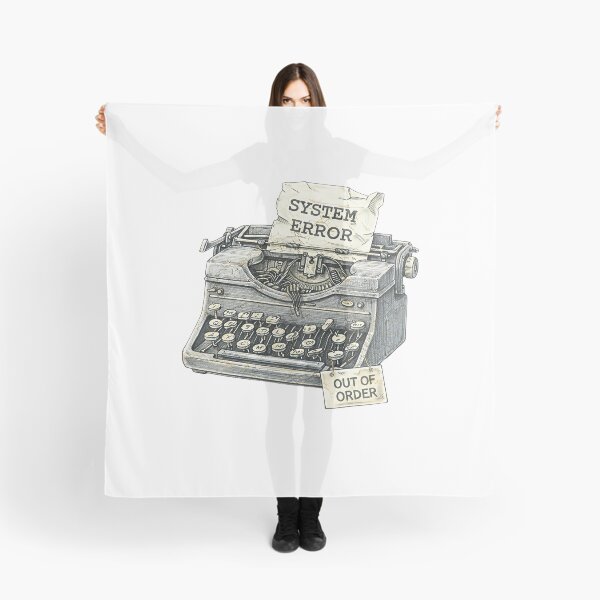 Item preview, Vintage Typewriter – System Error Sticker Illustration designed and sold by Felixuss.