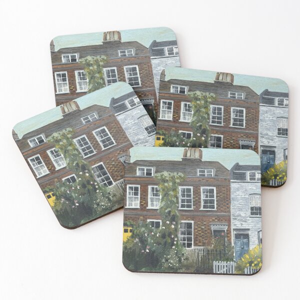 Item preview, Pond square, Highgate, London, cottages.  designed and sold by Aylmer Art, Aylmer Parade, N2 0PE.