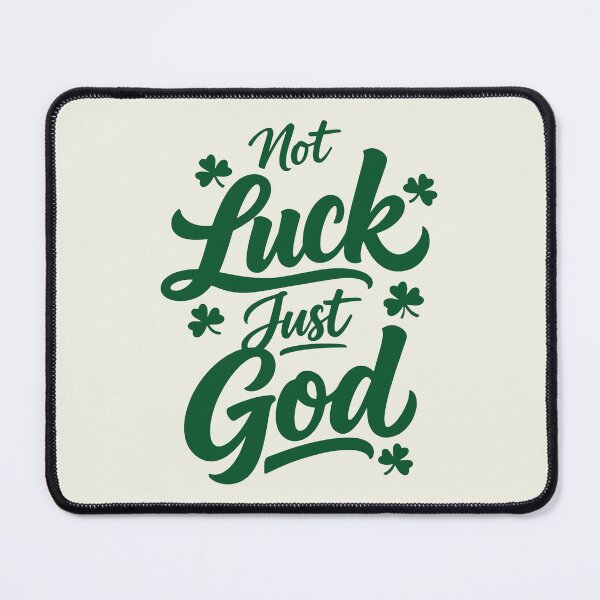 Item preview, Christian St Patricks Day, Not Luck Just God Clover, St Patrick's Day, Lucky Varsity designed and sold by SanipepaVase.
