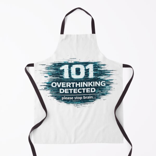 Item preview, 101 Overthinking Detected – Funny Glitch Brain Error Meme designed and sold by NAJURE.