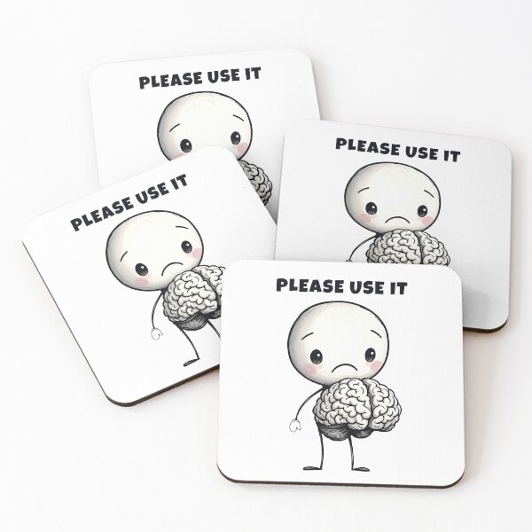 Item preview, Please Use It - Sad Blob Brain Meme designed and sold by Found Dream.