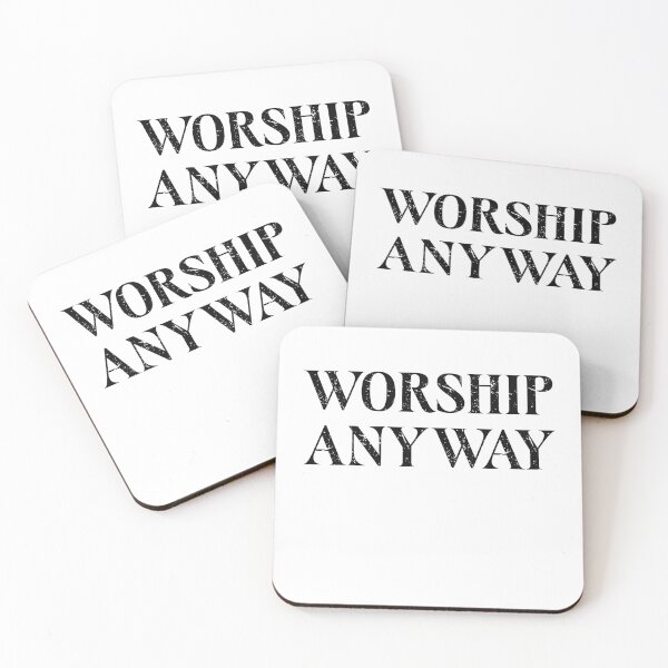 Item preview, Worship Anyway Faith Over Feelings Message designed and sold by FreshVibe Prints.