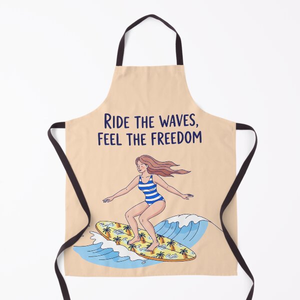Item preview, Ride the Waves, Feel the Freedom – Surfer Girl Ocean Design designed and sold by Sea Gem.