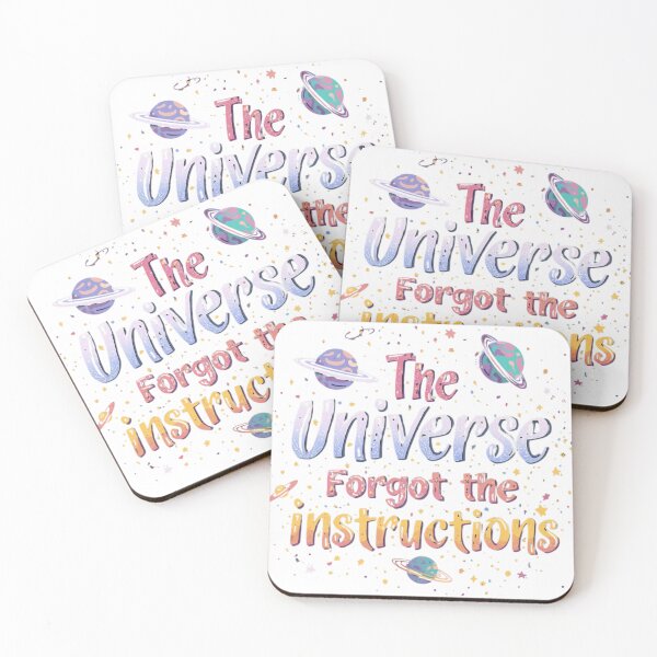 Item preview, Universe Forgot Instructions Quote designed and sold by WisknowDesigns.