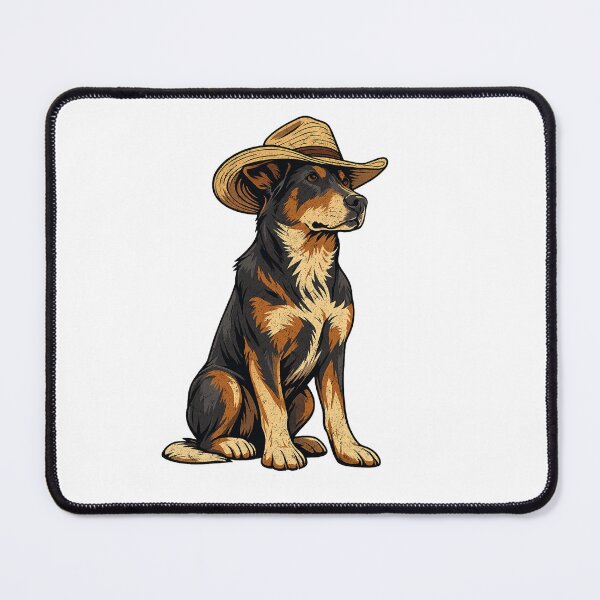 Item preview, Cowboy Hat Greater Swiss Mountain Dog designed and sold by FreshVibe Prints.