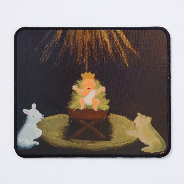 Item preview, Baby Jesus with Baby Animals designed and sold by PaintsbyTom.
