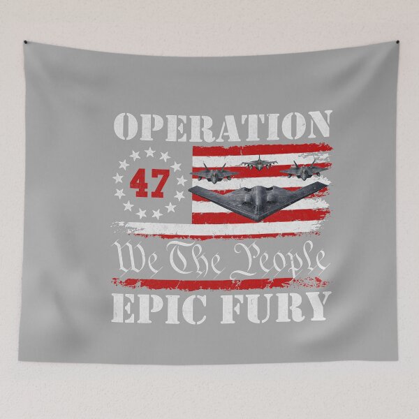 Item preview, Operation Epic Fury American Flag designed and sold by KathieFaugh.