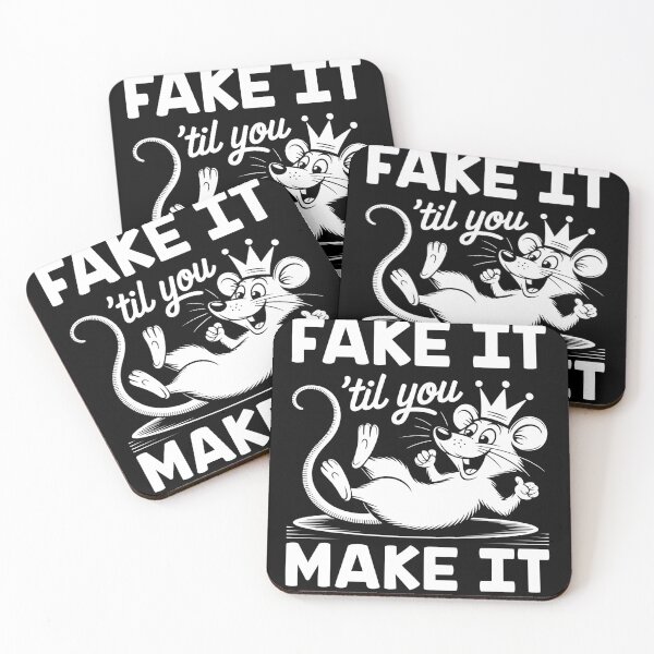 Item preview, Fake It 'Til You Make It Motivation Success Confidence designed and sold by StickChic.