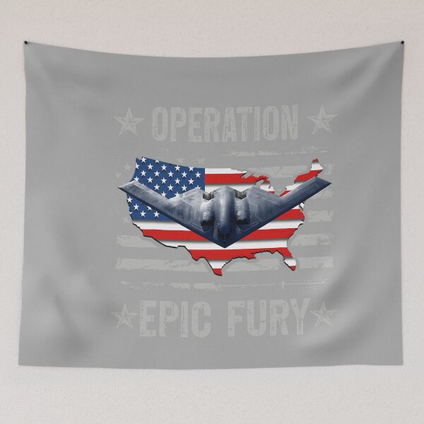 Item preview, Operation Epic Fury American Flag designed and sold by KathieFaugh.