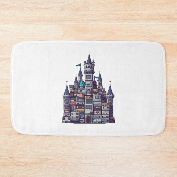Item preview, Retro Tech Castle Pixel Art Fantasy Illustration designed and sold by Katzpy.