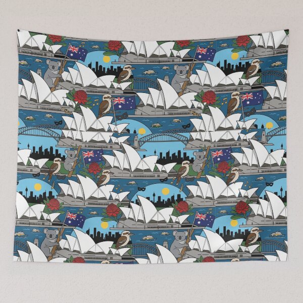 Item preview, Vibrant Australia Heritage National Pride Collage Art designed and sold by DGtaLrtcom.