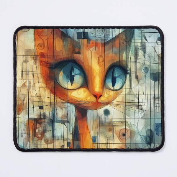 Item preview, Abstract Cute Cat Portrait Modern Geometric Pop Style designed and sold by Shoot-The-Moon.