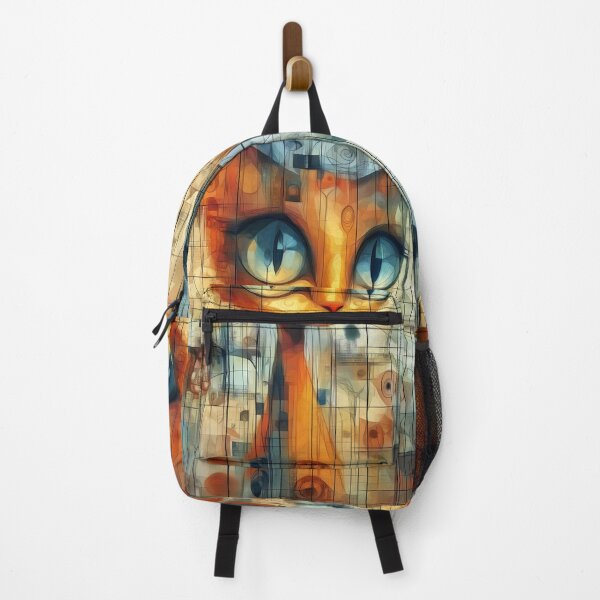 Item preview, Abstract Cute Cat Portrait Modern Geometric Pop Style designed and sold by Shoot-The-Moon.